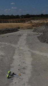 Today, this area in Oxfordshire, England, is known as the Dewars Farm Quarry, but 166 million years ago, it was home to dinosaurs. Remarkably, over 200 distinct sets of tracks, nicknamed the "Dinosaur Highway," still remain. The discovery happened when a worker at the limestone quarry spotted some unusual bumps on the ground. This sparked a careful excavation involving over 100 experts from local universities. | Inside Edition