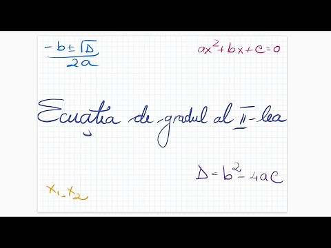 Ecuatia de gradul al II-lea