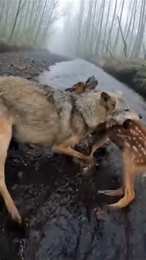 Riverbank Rescue: Wolf Encounter Interrupted #Wildlife #Documentary #RawNature
