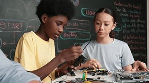 Young Student Fixing Controller While Teacher Stock Footage Video (100% Royalty-free) 3822290467 | Shutterstock