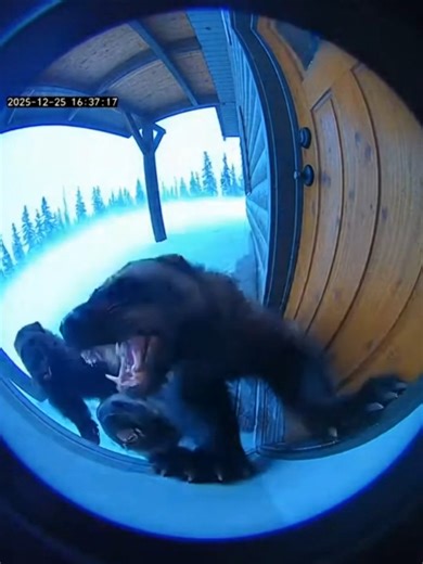 Doorbell Camera Captures Pack of Wolverines Attacking Cabin in Arctic Storm”#FoundFootage #SecurityCamera #WildlifeAttack #ArcticStorm #Unbelievable