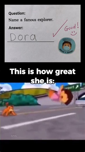 Dora's worst day ever 💀 #dora #meme #funny