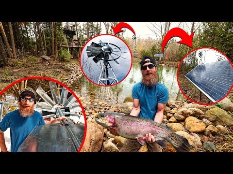 The Perfect Fish Pond AERATION SYSTEM - SOLAR, WIND!