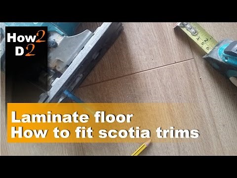 How to fit scotia trims in laminate flooring Edging corners laminate floor