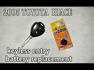200系ハイエース キーレス電池交換【TOYOTA HIACE】Key Battery Replacement