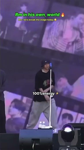 Today rm break the stage with his dance performance