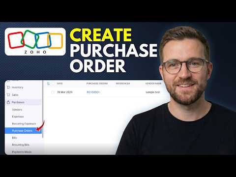 How to Create a Purchase Order in Zoho Books (Step By Step 2026)