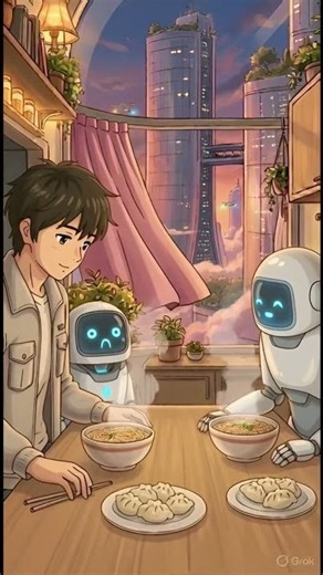 Cooking Dinner with Smart Robots | Futuristic Cozy Life 🤖🍲