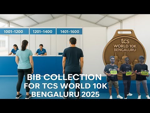 TCS World 10K Bengaluru 2025 Bib Collection | Marathon Expo Highlights!