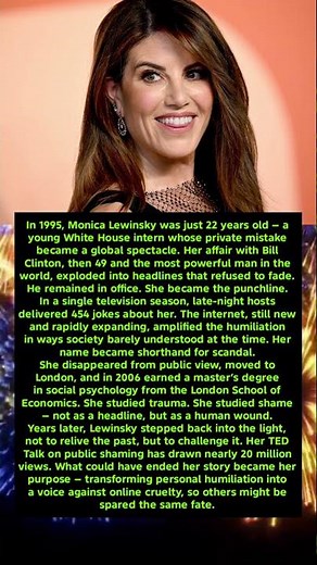 How Monica Lewinsky survived the scandal that defined the 1990s.