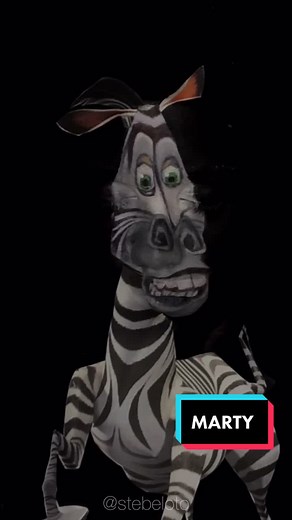 Dazzling Madagascar Makeup Challenge: Marty Transformation
