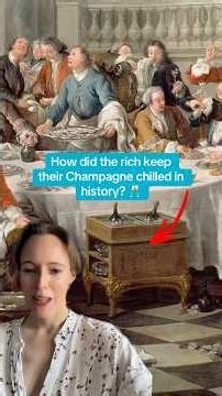 How did the rich keep their Champagne chilled in history? 🥂#champagne #history #diningrooms