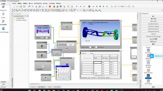 6-静力学条件下的疲劳分析-汽车转向系统转动与起伏-载荷的传递（多时步与多载荷）-ncode材料库的导入-疲劳基础知识