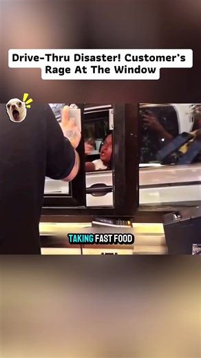 Drive-Thru Disaster! Customer’s Rage At The Window #fyp #foryoupage #drama #today #usa