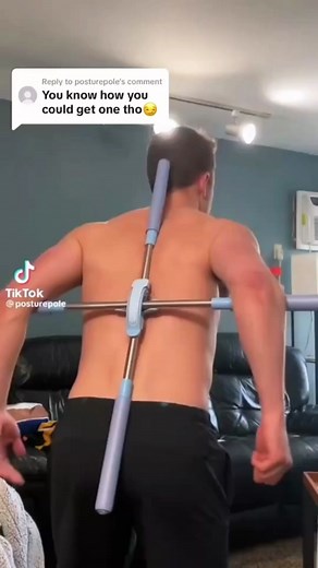 Does this pole actually crack your back? #backcrack #backpop #trending #viral
