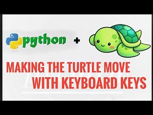 pyTurtle 8 | Moving the turtle with keyboard keys | #pyGuru