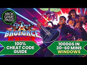Broforce - 100% Cheat Walkthrough Guide (1000GS in 30-60 Mins) *PC Game Pass*