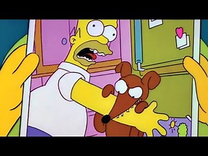 Santa's Little Helper Bites Homer