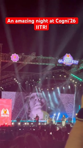 An amazing night at Cogni’26 IITR#iit #iitr #iitroorkee #iitmotivation #jeemotivation #chaardiwaari