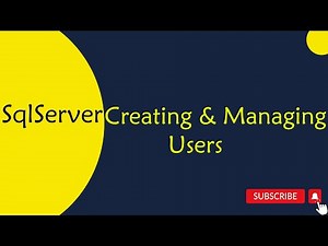 66 .Creating and Managing Users in SQL Server in Telugu