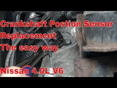 Crankshaft position sensor replacement Nissan 4.0L V6 Xterra Frontier Pathfinder