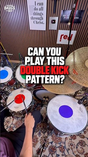 How to Play a Double Kick Pattern | Double Bass Drum Lesson 🥁