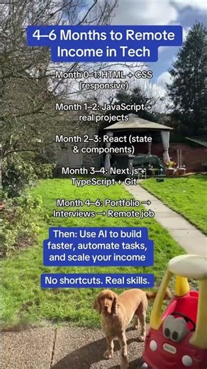 DM me “real skills” to break into tech with frontend skills and work remotely 🚀
