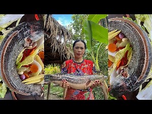 Amazing Steam Big Fish Cooking in Countryside — Village Style Magic!