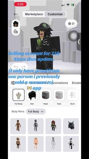 Selling roblox account #sellingrobloxaccs #roblox #bmf | roblox