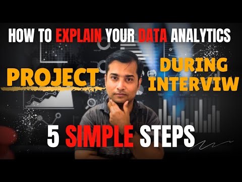 How to Explain Data Analytics Projects in Interviews (2025) | 👉 5 Steps to Ace Project Explanation