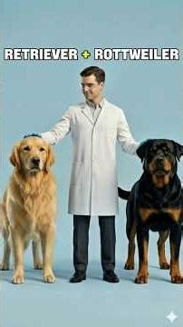 What Happened If a Rottweiler Meets with a Golden Retriever | Bio Merge #rottweiler