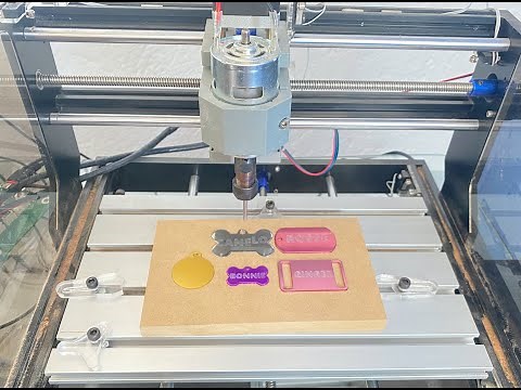 Tutorial : Grabado de plaquitas para mascotas con router CNC 3018 PRO | Aspire | GRBL | código G