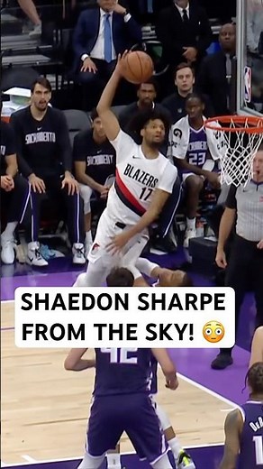 Shaedon Sharpe with the insane poster!