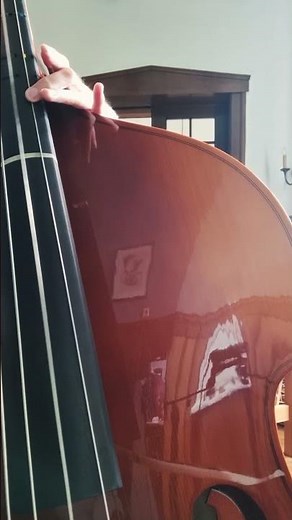 A bit of double bass bowing practice