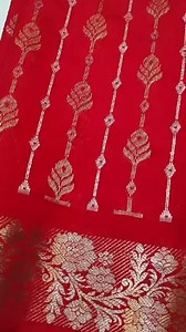 Beautiful red saree budget friendly collection!! exclusive...