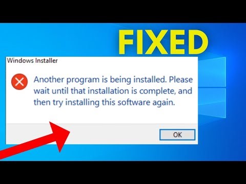 Fix Another program is being installed Please wait until that installation is complete