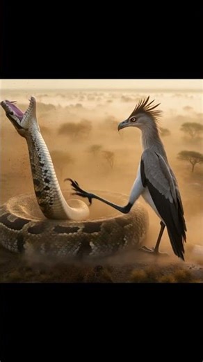 Secretary Birds Killing a Giant Snake – Deadly Stomping Attack
