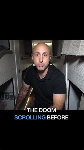 Simple Plan's Jeff Stinco reveals his secret to getting amazing sleep while on tour! #simpleplan #digitaltourbus #businvaders #tourbus #poppunk | Digital Tour Bus