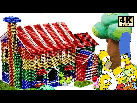 DIY How To Build Simpsons Family House From Magnetic Balls (Satisfying and relax) | Magnet World 4K