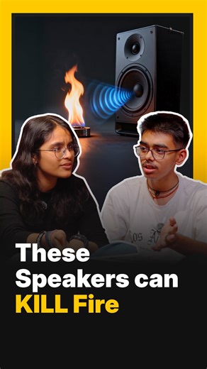 The Innovation Quotient on Instagram: "Who needs water when sound waves can fight fire?🔥🔊 Engineers at George Mason University built a speaker that uses low-frequency sound waves (30–60 Hz) to push oxygen away from flames, thereby potentially snuffing the fire! Tag someone who would find this fascinating! 👇 [The Innovation Quotient, Future Of Learning, Student Innovation, Firefighting Tech, STEM Projects, Hands-On STEM Learning, Young Engineers, School Engineering Projects, Students Solving R