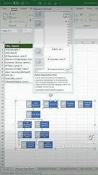 Excel org chart tutorial