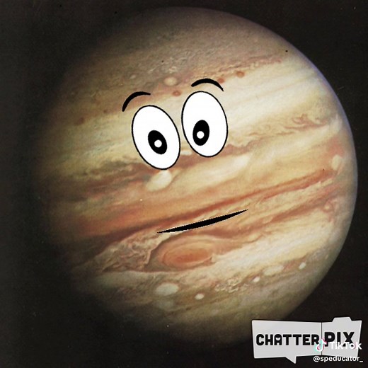 ChatterPix is free app that allows you to bring images to life. I did this one for a student. The app adds the mouth, I just added the eyes and Jupiter image. I also brought our Elf on the Shelf to life and he left a personalized message for the students. #chatterpix #teachertechtips #teachersoftiktok #teachertok #classroom #learningfun