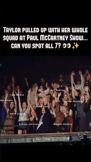 Here's How Taylor's Squad LITS UP Paul McCartney Show 🔥 #taylorswift #celebrity #shorts