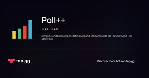 Add Poll   Discord Bot | The #1 Discord Bot and Discord App List