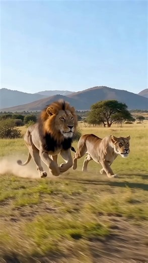 Cazadores del Savanna: Leones en Acción