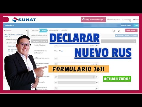 How to declare the New RUS or NRUS step by step, well explained 2024