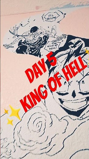 ✨️Day 5: Last one for the Manga Mural for My Sons Room! ✨️ #zoro#onepiece #afaloz #manga#art#posco