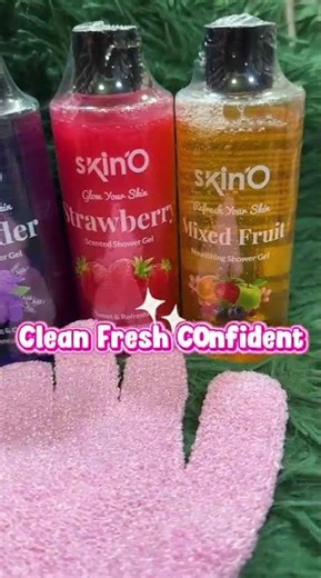 This shower gel set actually works #skincare #beauty #routine