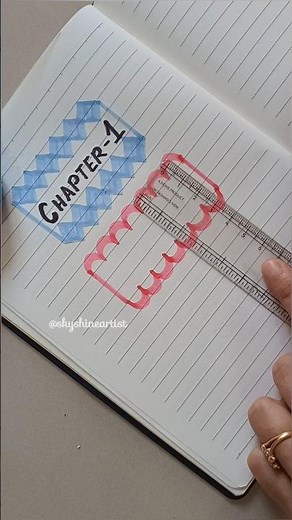 "3 Easy Chapter Title Heading Ideas with Highlighters" #shorts #youtubeshorts