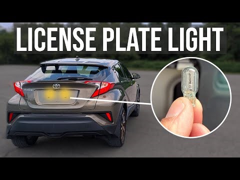 How to Replace License Plate Light Bulb - Toyota C-HR (2018-2022)